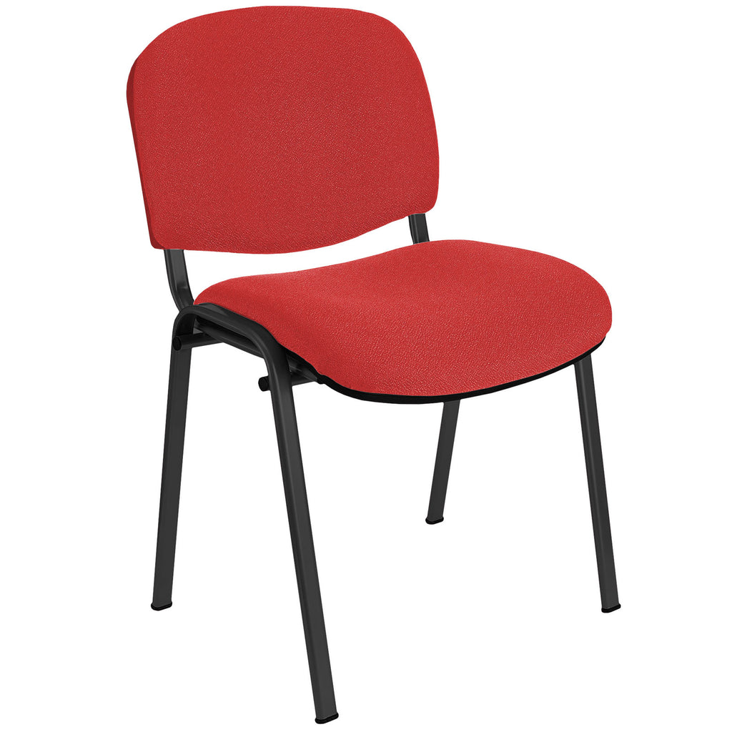 Sedia da ufficio in tessuto, gambe acciaio nero