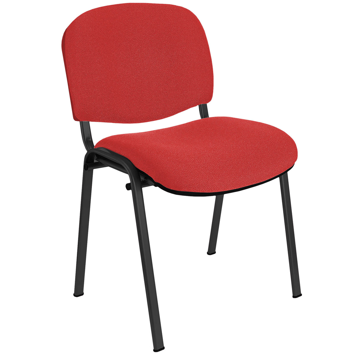 Sedia da ufficio in tessuto, gambe acciaio nero