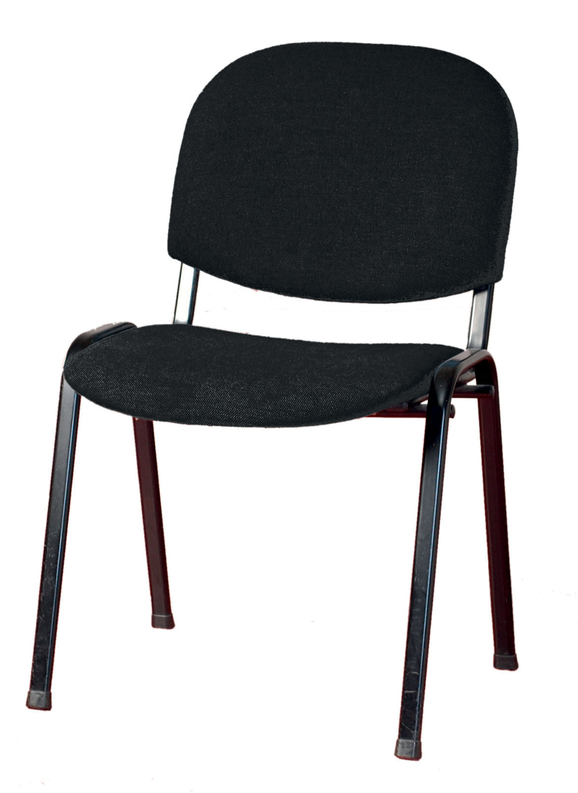 Sedia da ufficio in tessuto, gambe acciaio nero