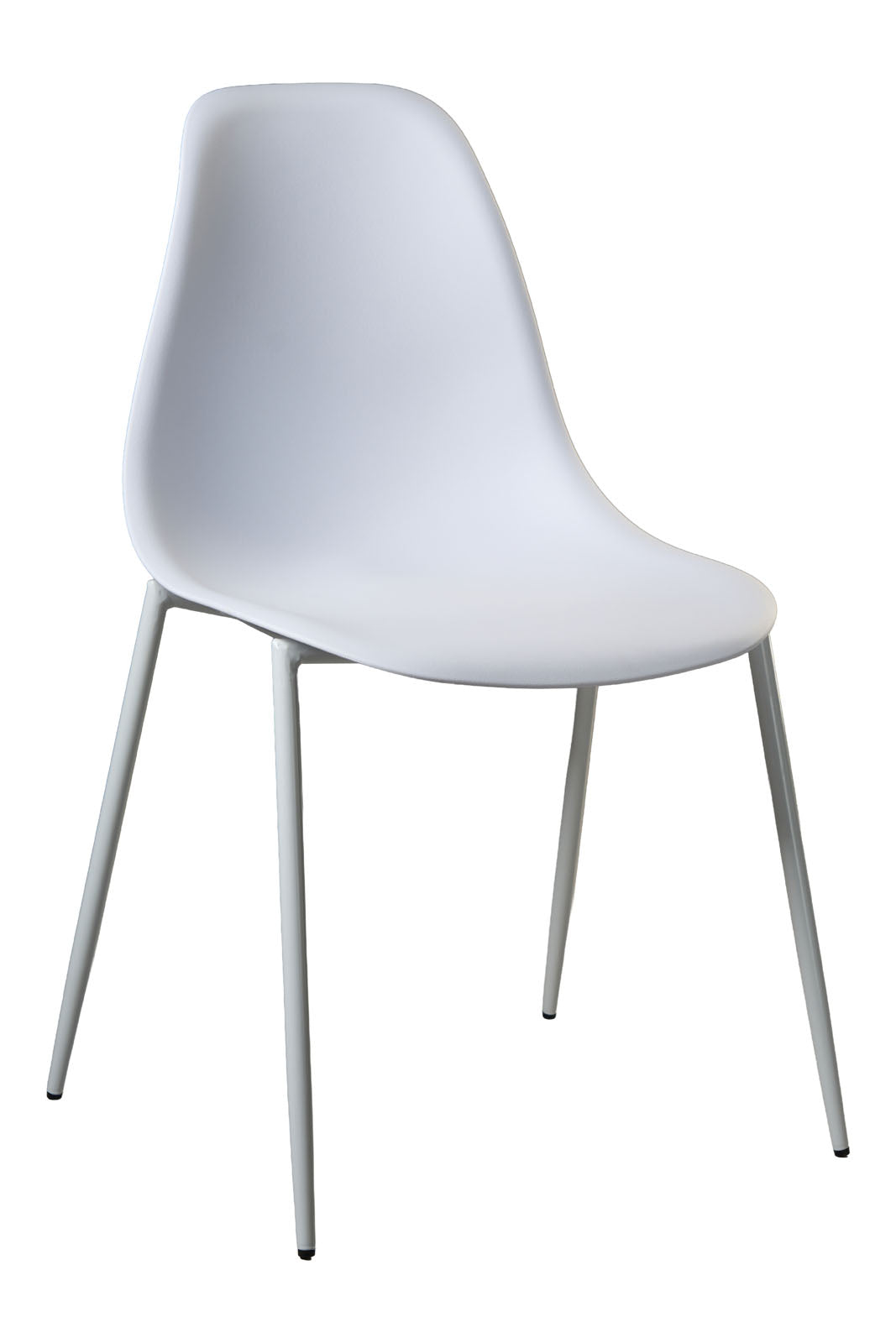 Sedia con gambe in metallo