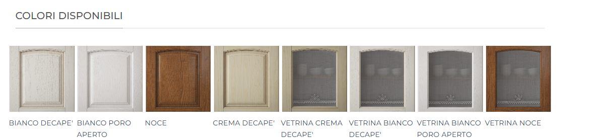 Cucina in stile Shabby chic con ante a telaio panna