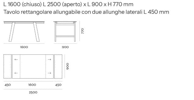 Tavolo allungabile con piano in vetro e basamento impiallacciato rovere