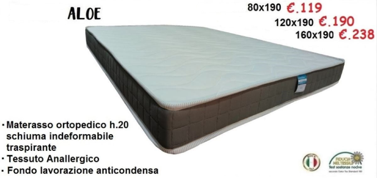 Materasso ortopedico Aloe H. 20